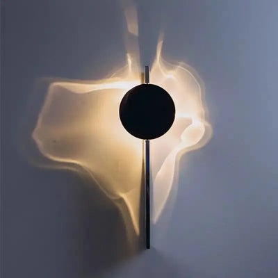 Applique murale LED chromée design science-fiction