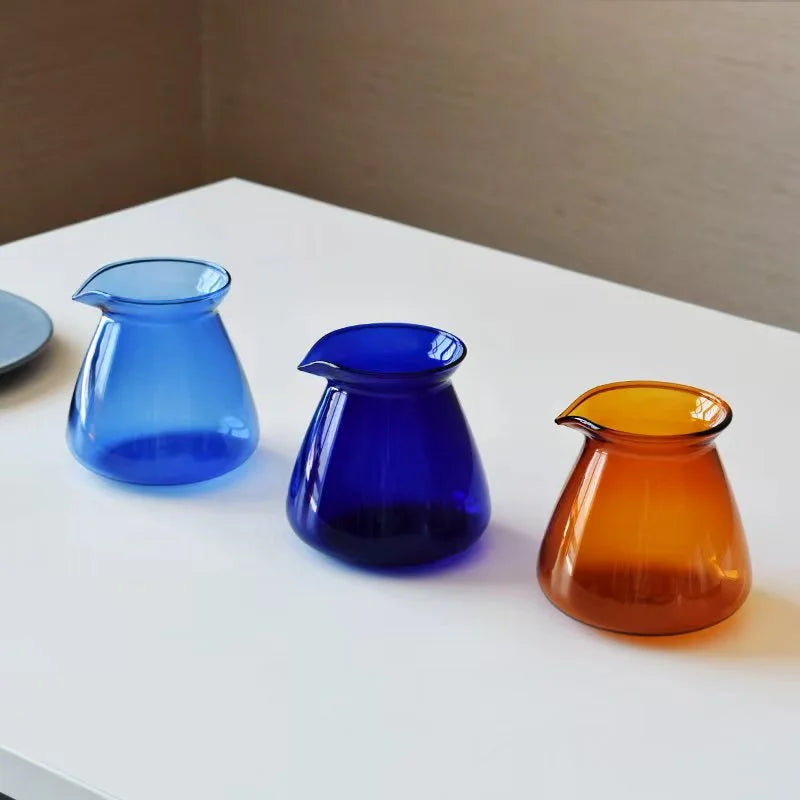 vase moderne opaque couleur bleue orange 200ml 520ml verre borosilicate