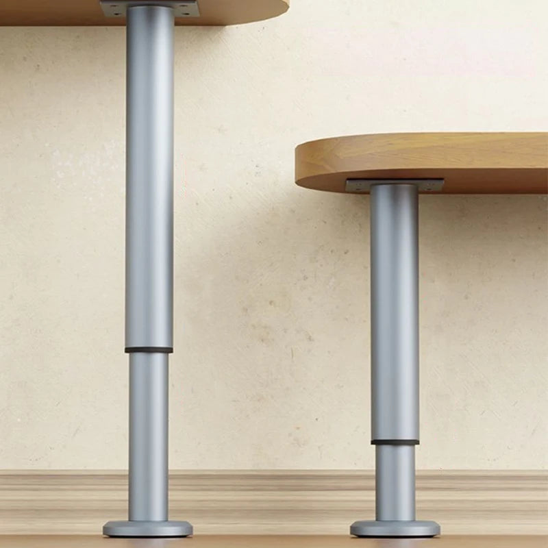 pieds table ajustables moderne argenté lisse opacité 8cm 12cm 18cm 36cm 42cm 68cm 72cm
