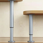 pieds table ajustables moderne argenté lisse opacité 8cm 12cm 18cm 36cm 42cm 68cm 72cm