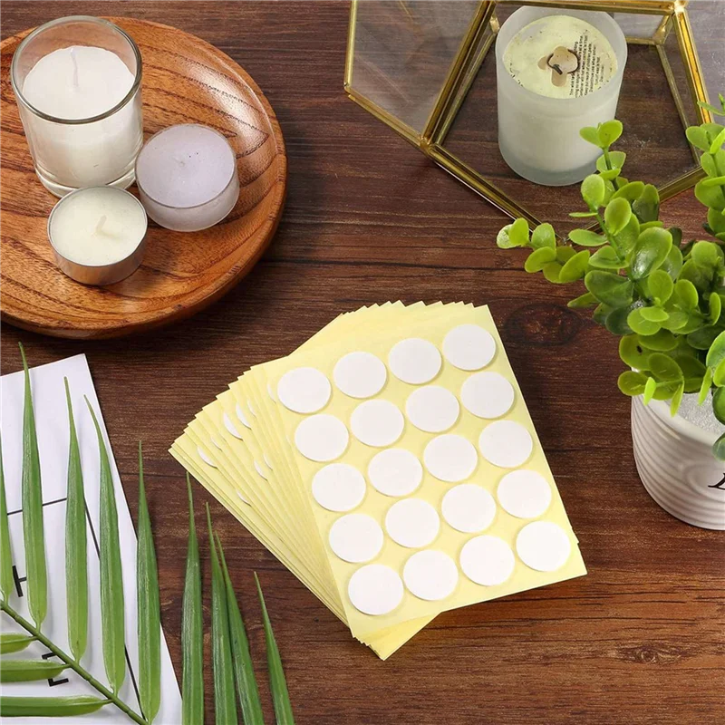 autocollants mèches bougie blanc jaune résistants chaleur facile diy fabrication minimaliste