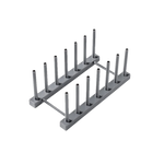 support assiettes blanc moderne rangement vaisselle cuisine organiser stockage multifonction plastique