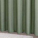 rideau douche vert olive points dorés moderne imperméable polyester anneaux salle bain
