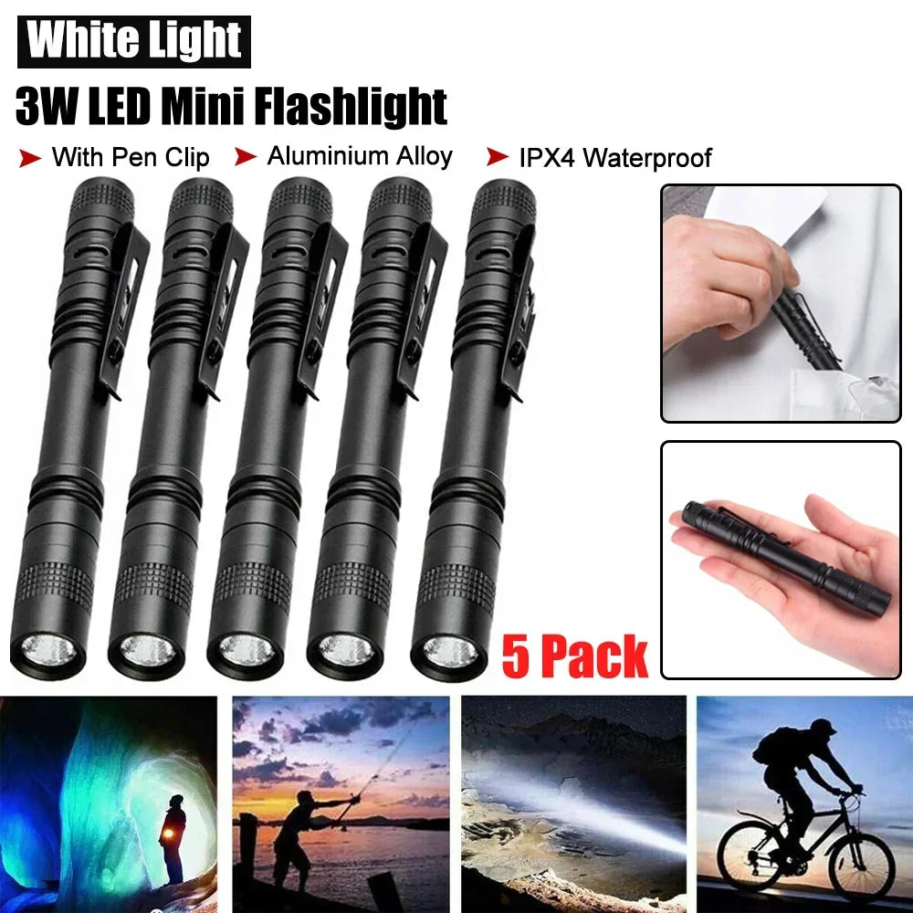 lampe torchon uv rouge inspection camping résistance choc auto défense led noire pince moderne
