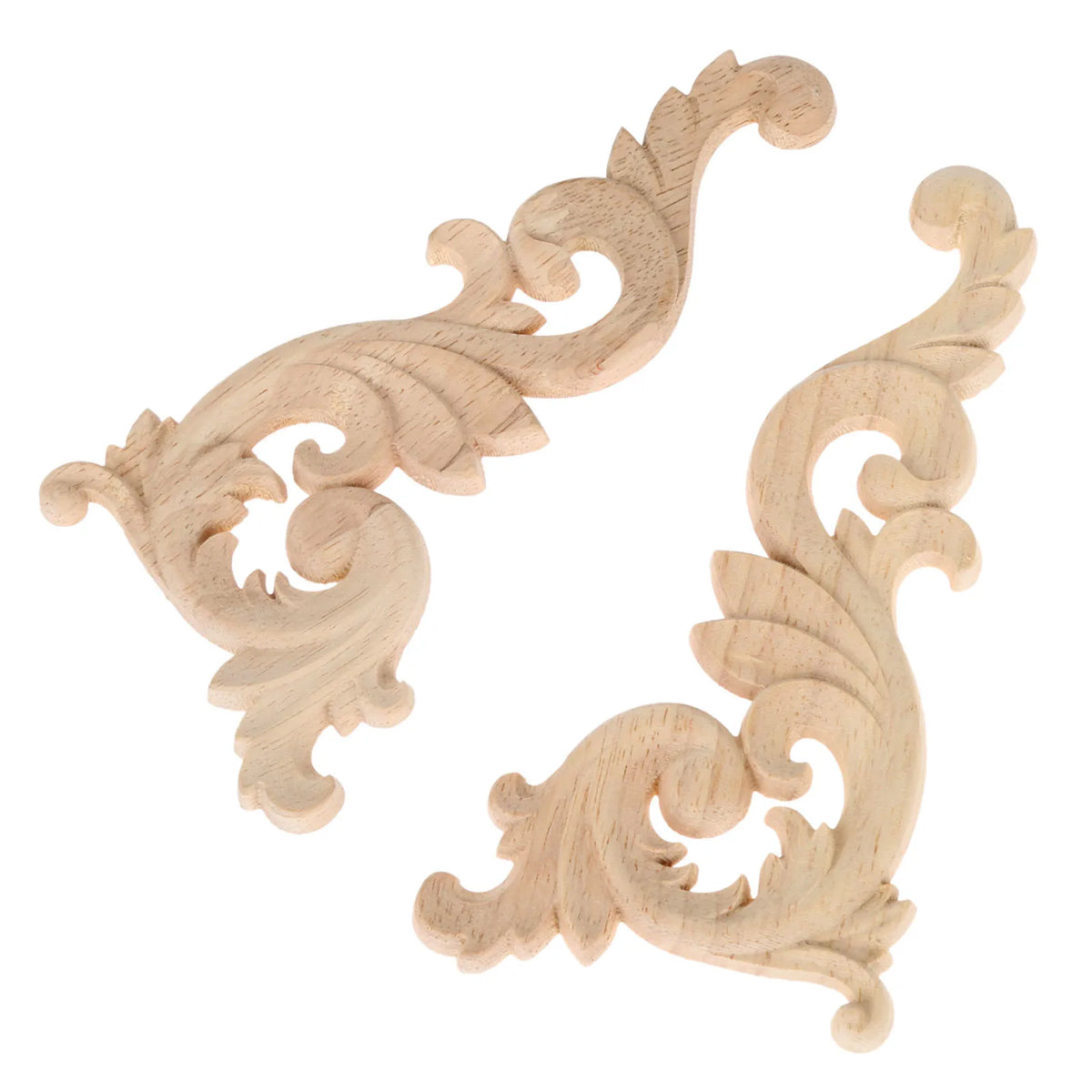 appliques bois sculpté fleur motif baroque décoration miroir armoire chaise meubles maisonOpaque motifs floraux