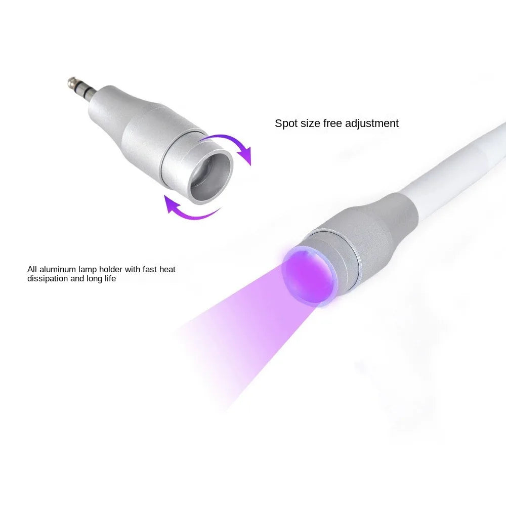 lampe led uv extension cils 5w 10w argent noir moderne minimaliste