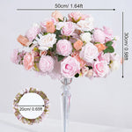 décoration mariage rose violet fleurs artificielles table arrangement floral événement romantique élégant