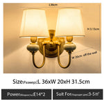 lampes murales classiques or abat jours blanc crème vintage élégant chambre coucher salle manger