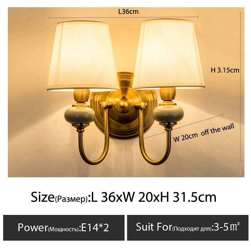 lampes murales classiques or abat jours blanc crème vintage élégant chambre coucher salle manger