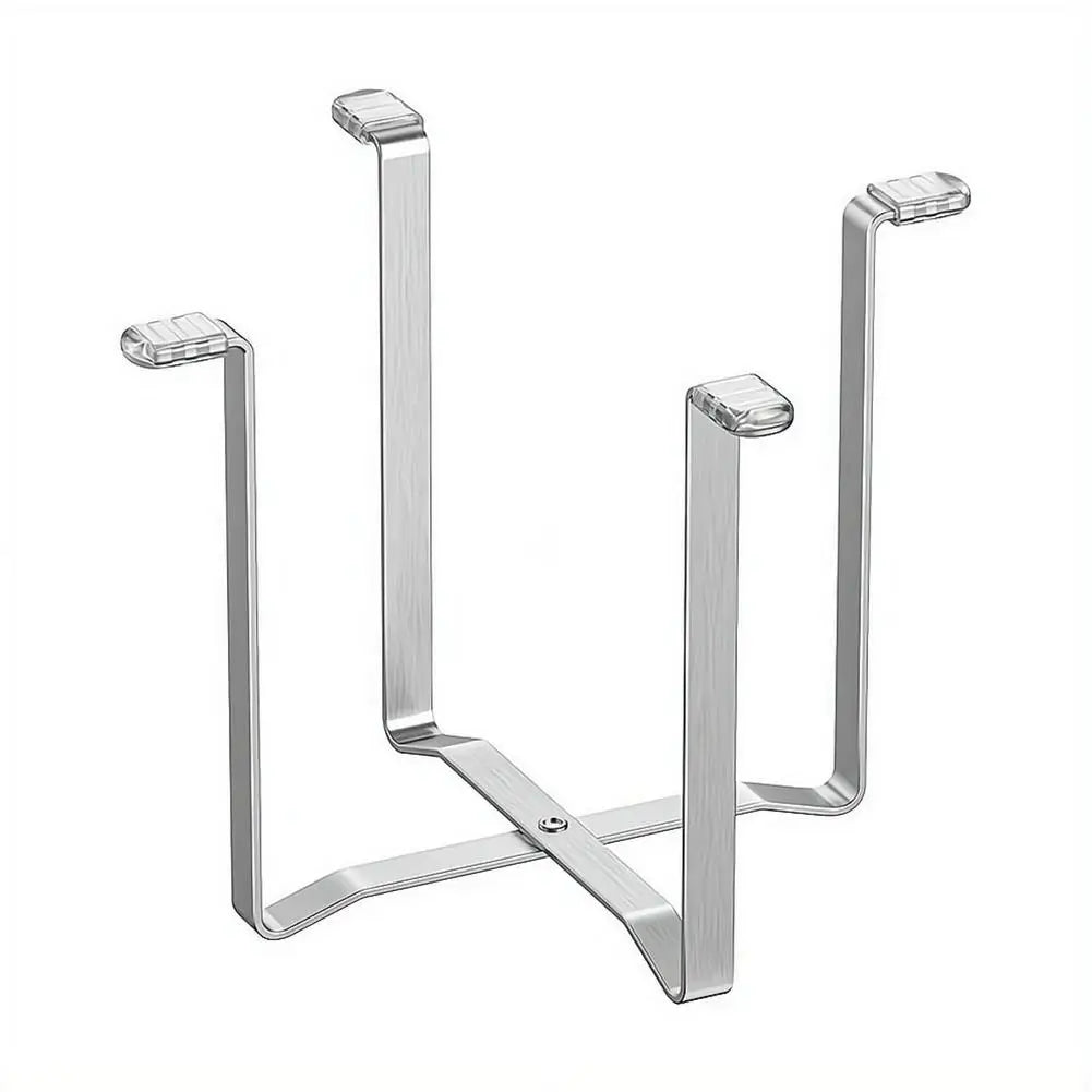 organiseur cuisine support sac poubelle acier inoxydable moderne minimaliste évier restes alimentaires transparent