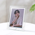 cadre photo acrylique transparent moderne maison décoration murale table simple