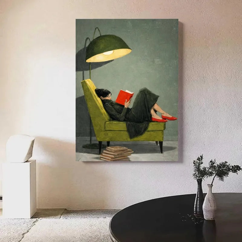 tableau abstrait contemporain couleur vert noir rouge gris sans cadre toile