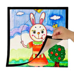 Cadre 30x30 avec peinture diamant accroché au mur