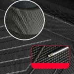tapis sol noir rayures horizontales clips fixation tpe waterproof moderne résistant clips invisibles tapis