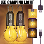 lampe camping led rechargeable usb transparente crochets modes luminość adjustable