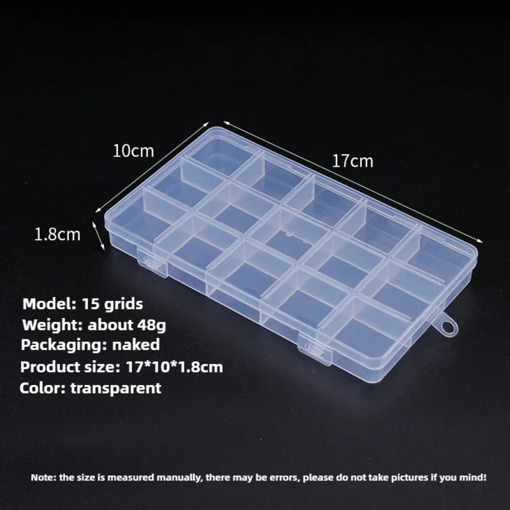 boîte rangement bijoux transparente 12 grilles pratique moderne poignée gọn/vnd