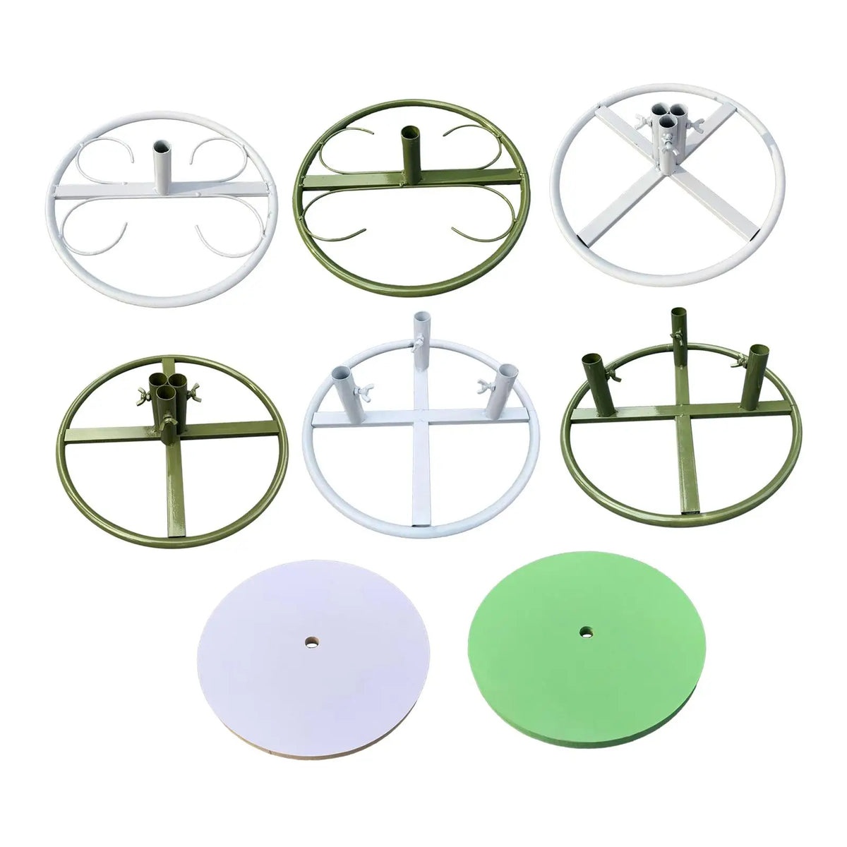 support plante fer blanc vert gris moderne décoration florale mariage anniversaireintérieur decoration base florale