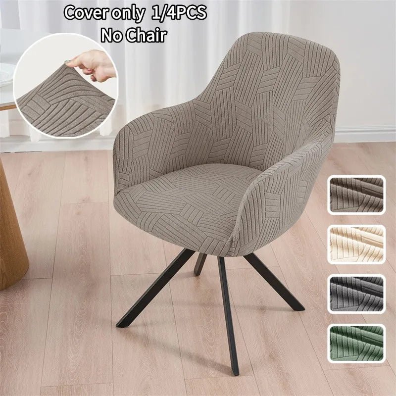 housse chaise moderne rayées gris clair élastique maison restaurantversible