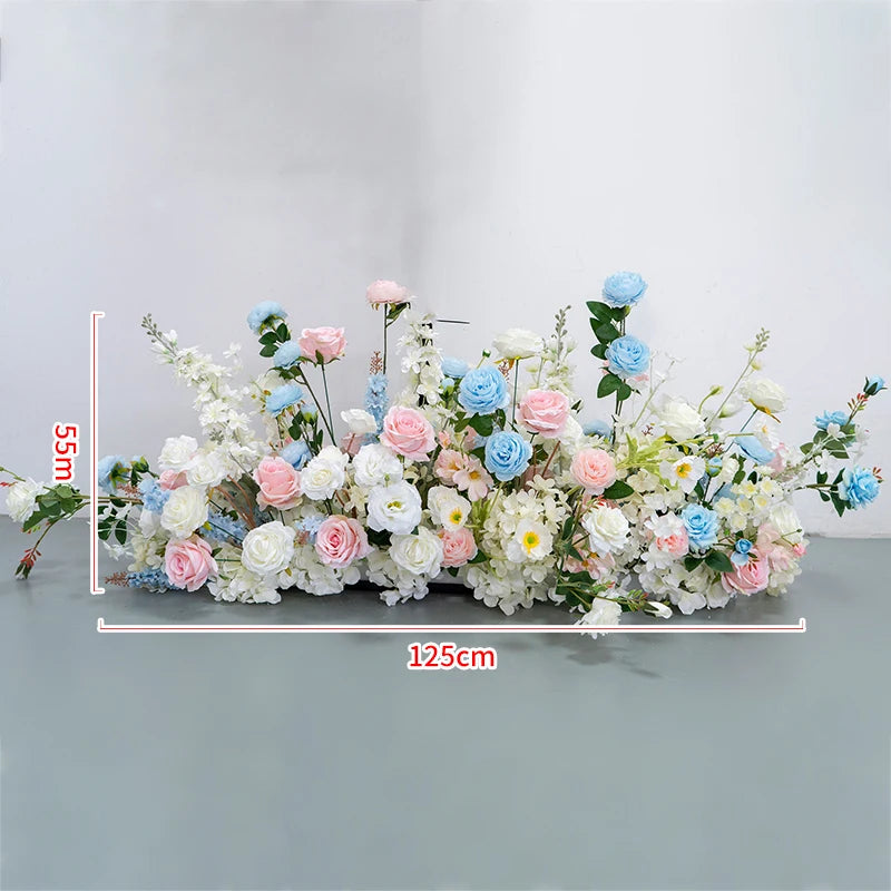décoration événement arches fleurs artificielles romantique mariage baby showerintérieur pastel