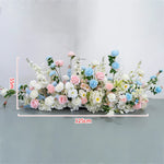 décoration événement arches fleurs artificielles romantique mariage baby showerintérieur pastel