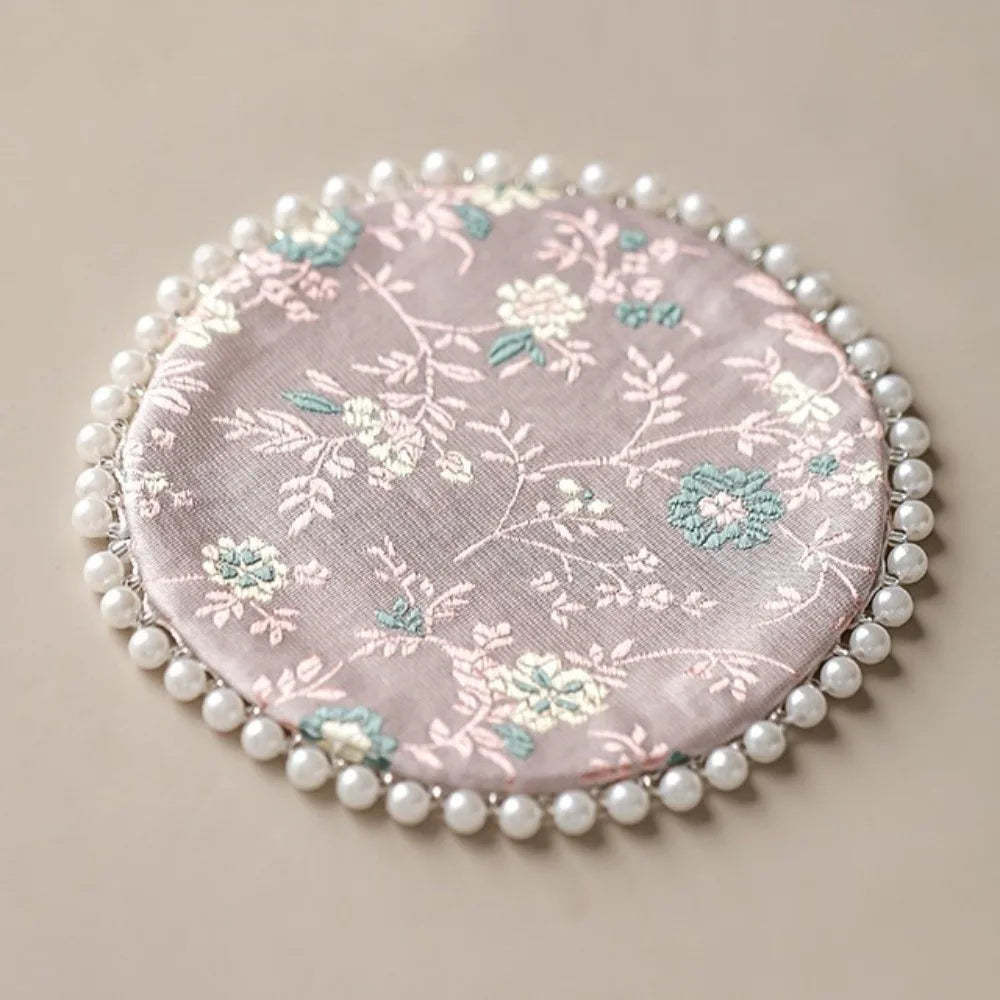 coasters violets roses verts blancs paisley floral adhésif vintage élégants table