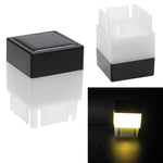 lampe solaire extérieure moderne ip55 led noir blanche rayures vacances jardin piscine clôture rue