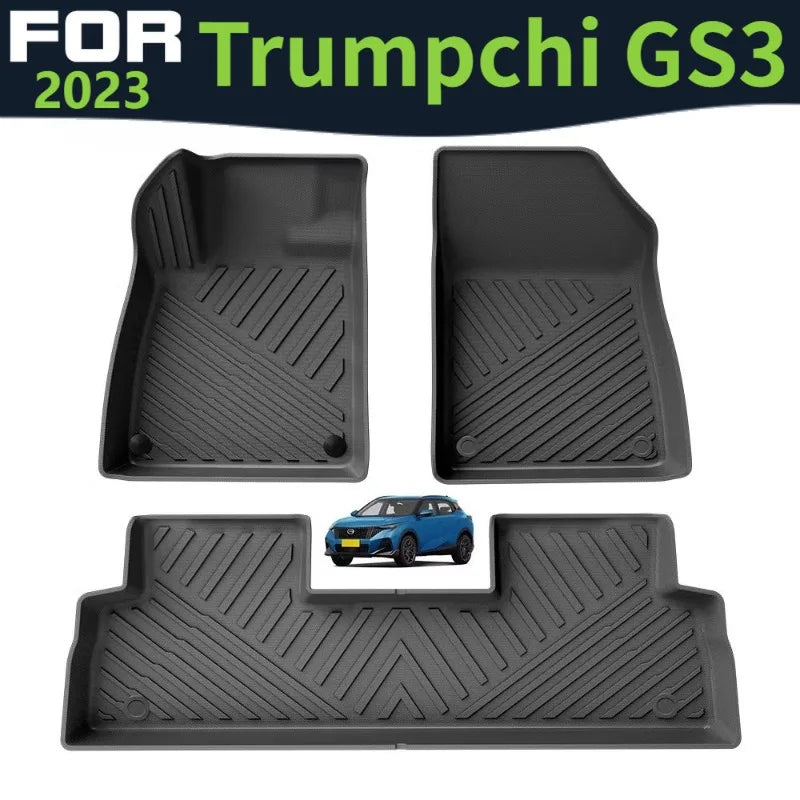tapis sol voiture noir rayures diagonales moderne protection facile nettoyage intempéries