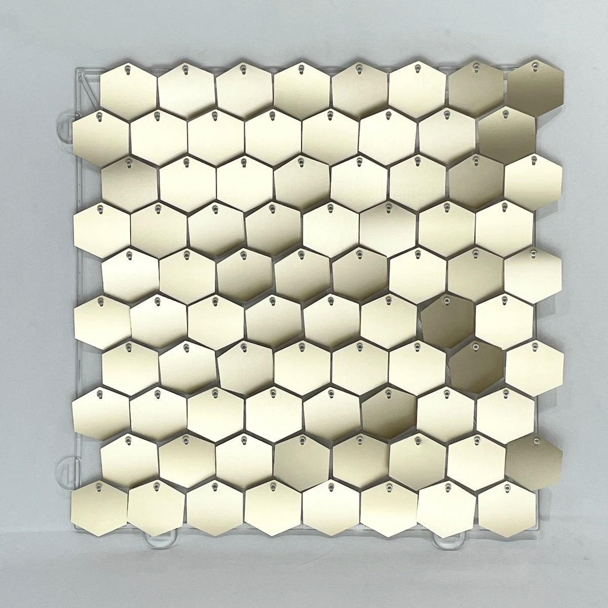 panneau décoration murale hexagonal sequins brillant fond fête mariage anniversaire baby shower décor moderne