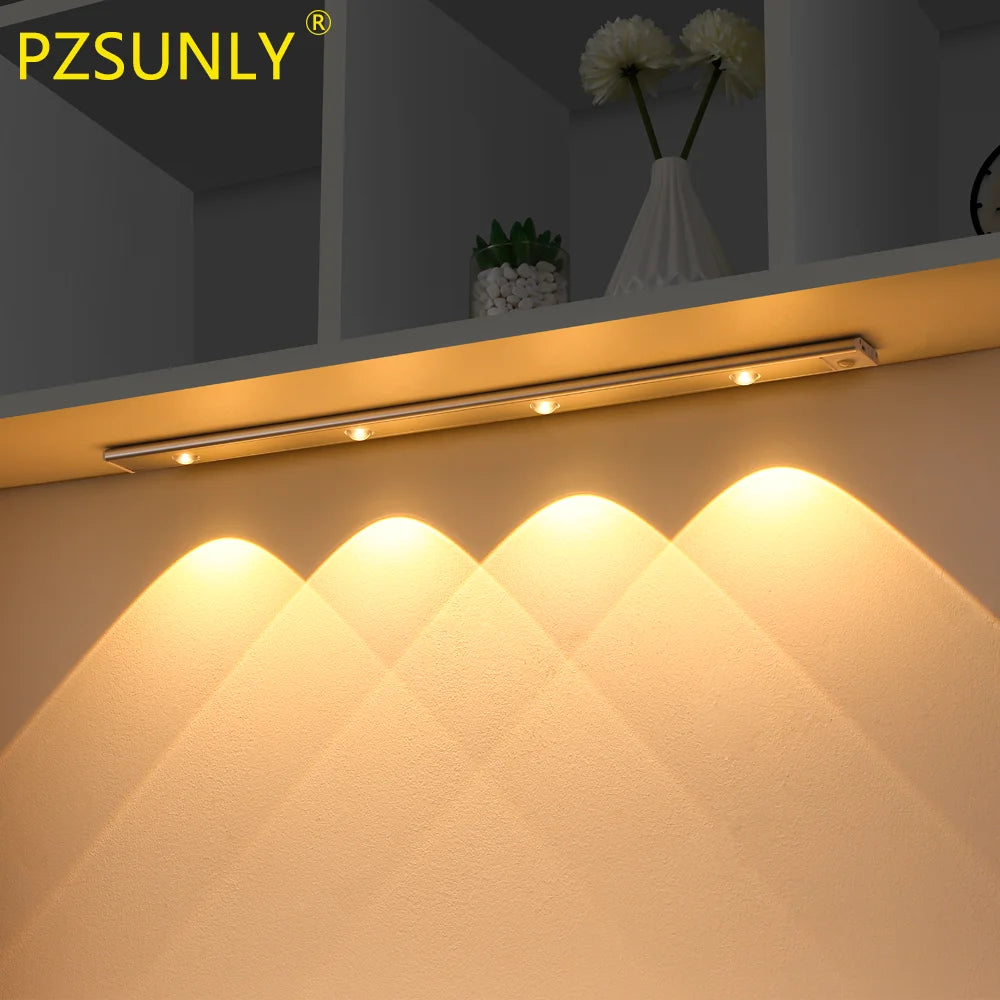 éclairage led blanc moderne rechargeable clips capteur mouvement stepless dimming 20cm 30cm 40cm 50cm
