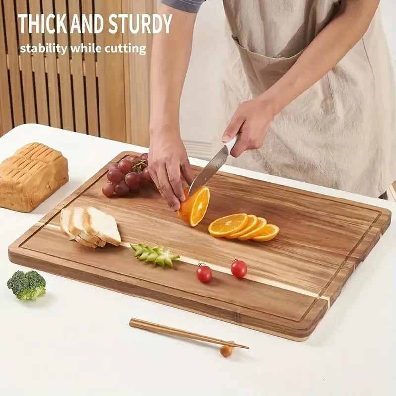 planches découper bois hêtre noyer steak fruits légumes rustique moderne