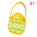 sac main forme lapin fleurs blanches taches noires couleurs vert rose bleu jaune pâques