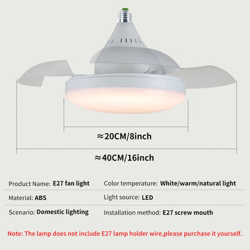 ventilateur lampe led blanc moderne télécommande flux lumineux 2000 82000 autonome certification