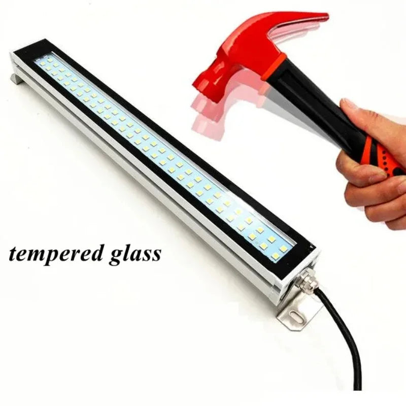 lampe led industrielle blanc noir ip67 24v 2000lm vde ul rohs cem moderne vis