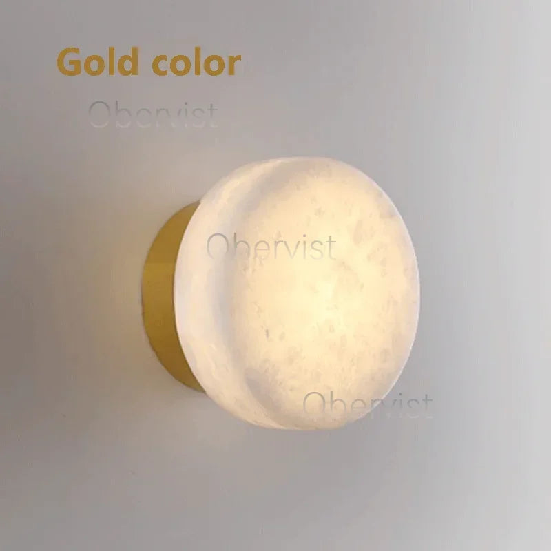 lampe murale cuivre led blanc marbré moderne autonome flux lumineux certifications sécurité