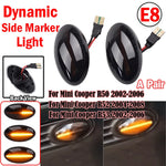 feux signalisation latéral dynamique noir transparent moderne 30x60mm clignotant led ambre mini cooper r50