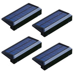 éclairage solaire moderne led panneaux bleus clips fixation autoinstallation jardin extérieur