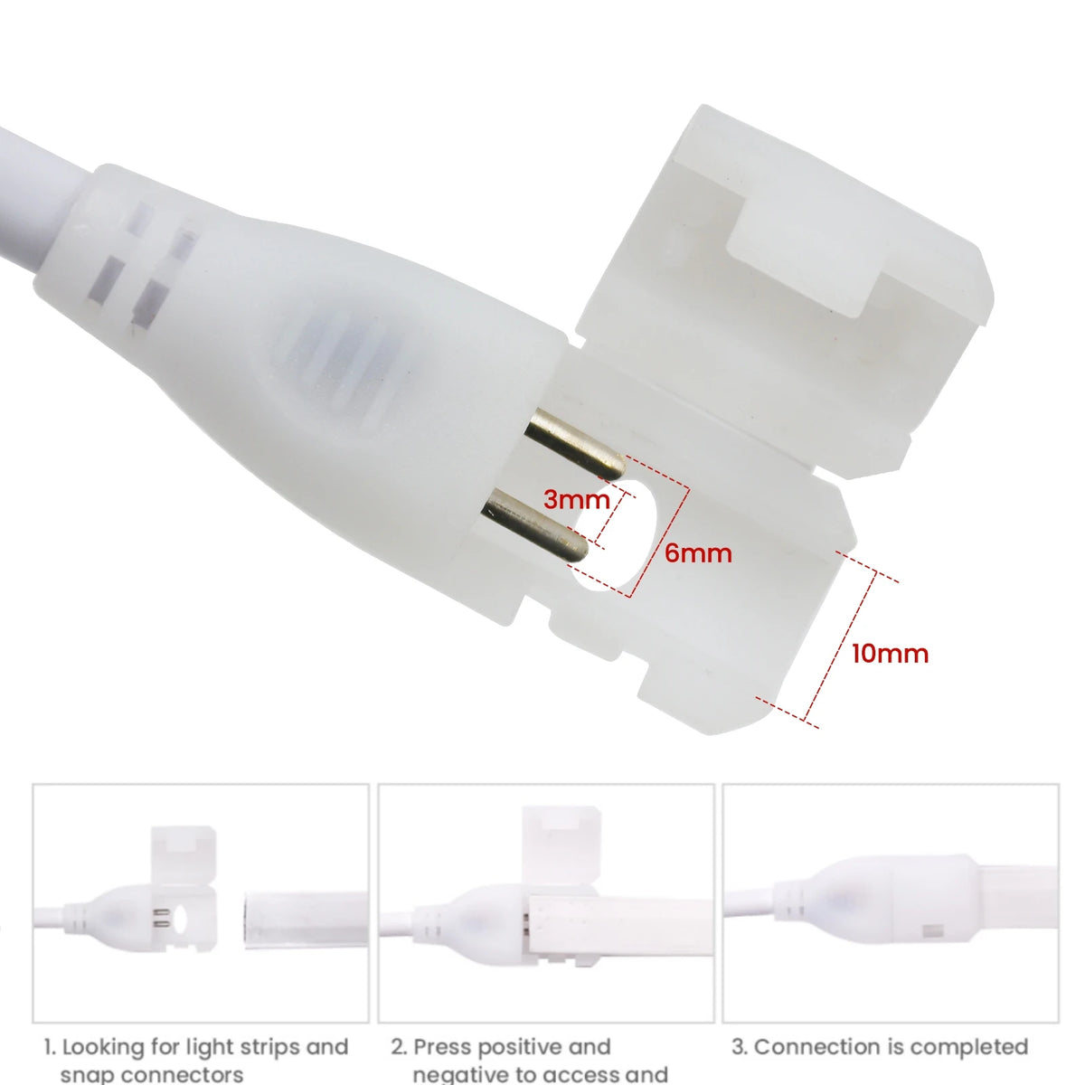 interrupteur lumière blanc moderne adhésif prise électrique câble flexible 220V certifié 750W