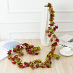 guirlande fleurs artificielles roses couleurs variées décoration extérieure intérieure romantique mariage événements festive