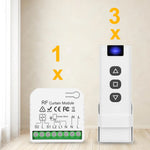 module rideau rf blanc moderne interrupteur mural motorisation rideau commutation télécommande automatique stores roulants