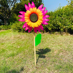 fleur artificielle jaune rouge verte bleu rayonnante moderne décoration extérieure tige bois feuille verteextérieur