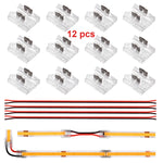 connecteurs led transparents 8mm 10mm ip20 moderne non étanche 12 pièces