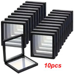 boîtes présentation bijoux transparentes modernes noir 11x11cm 14x14cm 7x7cm 9x9cm 10pcs