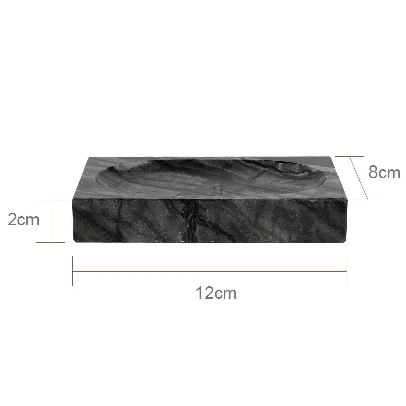 ensemble accessoires salle bain marbre noir distributeur savon porte serviette diffuseur luxe moderne
