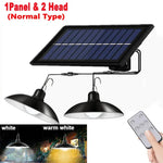 lampe solaire deux têtes noire moderne ip65 led étanche télécommande suspension extérieure