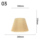 abat jour tissu lin opaque rustique bohème décoration intérieure lampe table moderne chambre