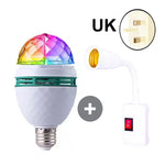ampoule led multicolore effet scène diamant moderne interrupteur mural vis e27 disco ktv dj