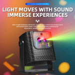projecteur laser stroboscopique usb portable effet lumière scène dj moderne noire commandes distantes