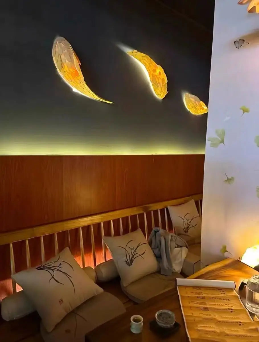 applique murale moderne dorée texture carreaux fixée mur éclairage quotidien led 60cm 70cm 80cm