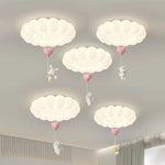 lampe moderne blanche nuages lapin ballon chambre enfants lumière led