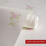 papier peint floral texturé blanc cassé rose violet bleu vert chambre salon étude enfants